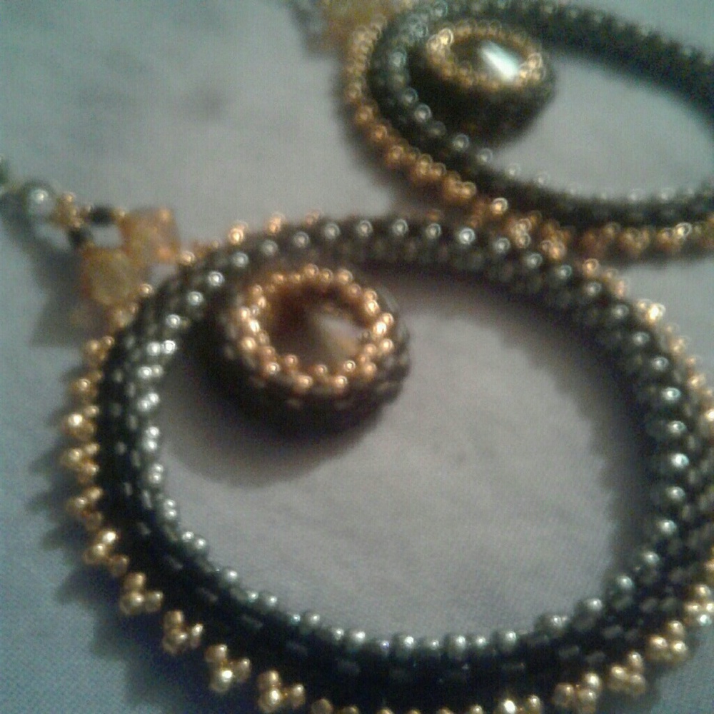 Hoop ring earrings - Picture 4 of 6